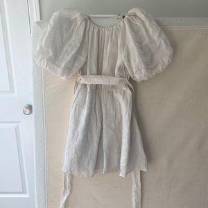 Banana Republic Puff Sleeve Mini Dress